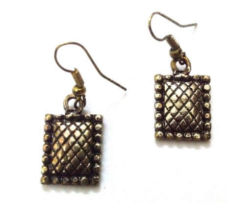 Antique Gold Earring Jhumki Contemporary Fashion Jewelry Hook Drop Dangle EA230